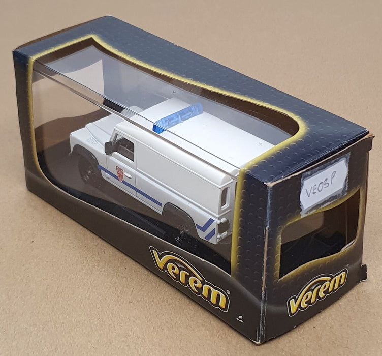 Verem 1/43 Scale VE03P - Land Rover Defender Police National CRS - White
