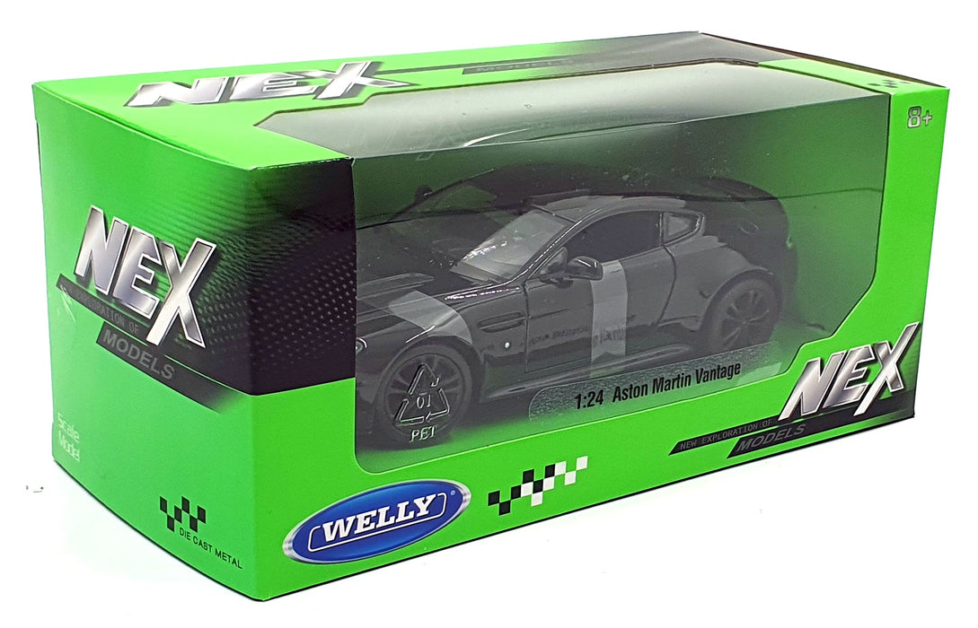 Welly NEX 1/24 Scale Diecast 24129W-BK - Aston Martin Vantage - Black