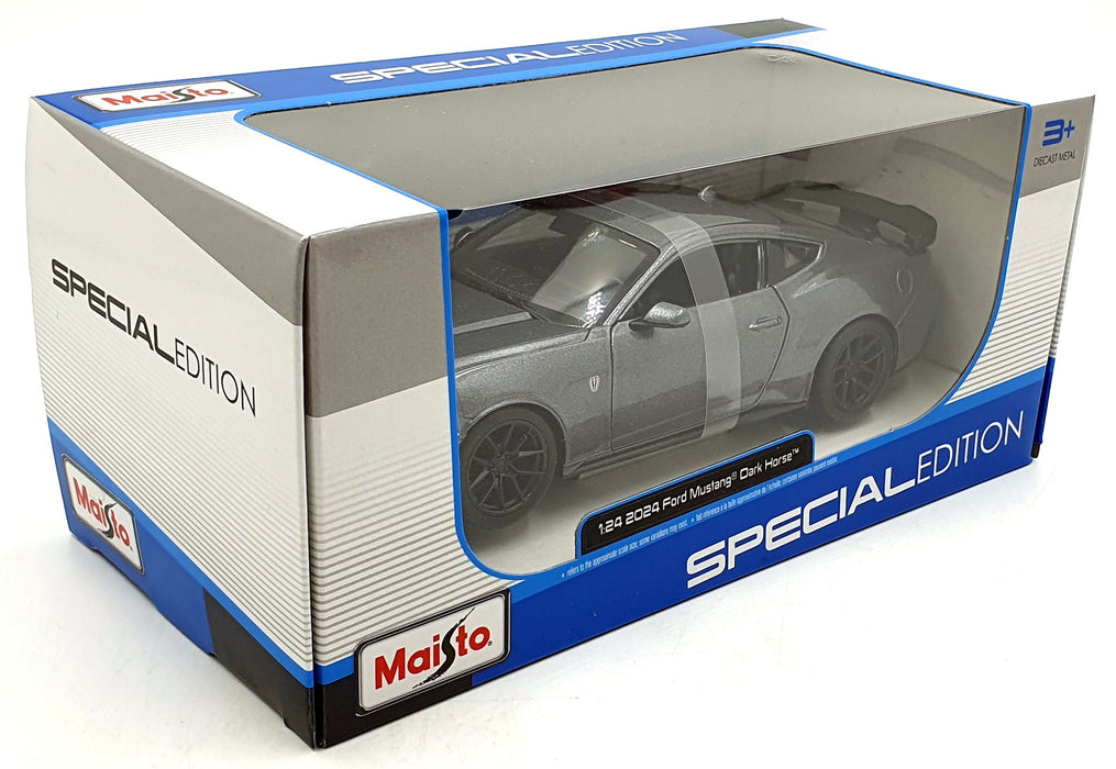 Maisto 1/24 Scale Diecast 32925 - 2024 Ford Mustang Dark Horse - Dark Grey