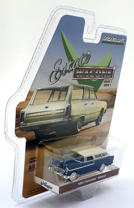 Greenlight 1/64 Scale 29910-A - 1955 Chevrolet Nomad - Deep Green