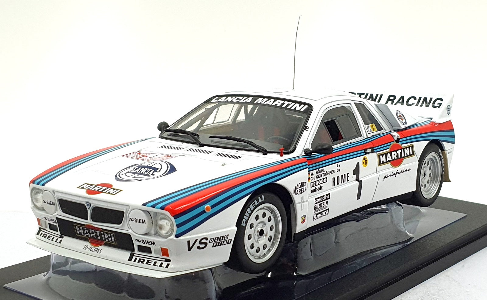 Werk83 1/18 Scale W1805901 Lancia 037 Team #1 Martini 1st Monte Carlo 1983