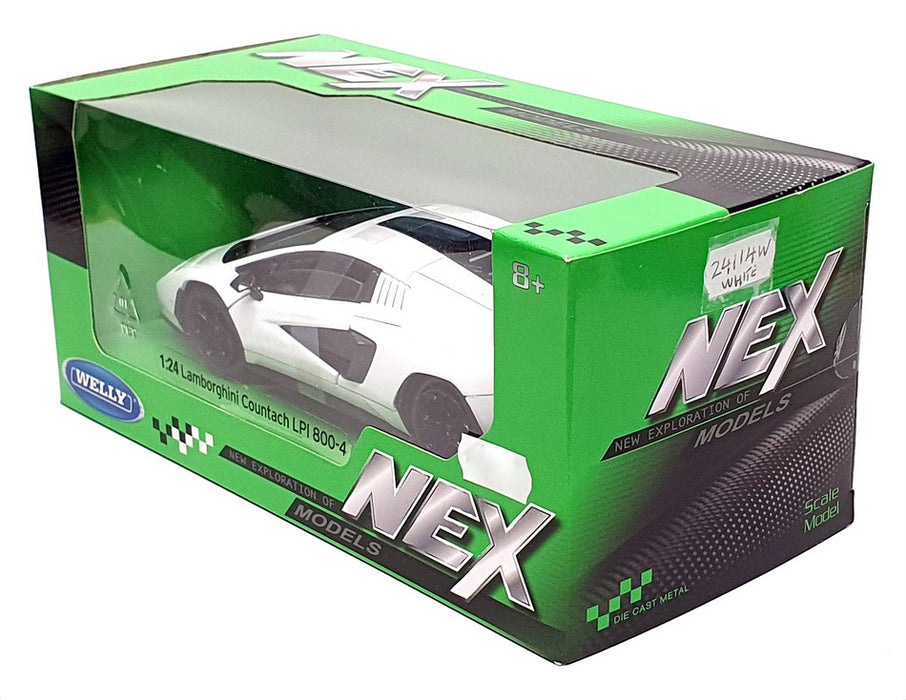 Welly NEX 1/24 Scale Diecast 24114W - Lamborghini Countach LPI 800-4 - White