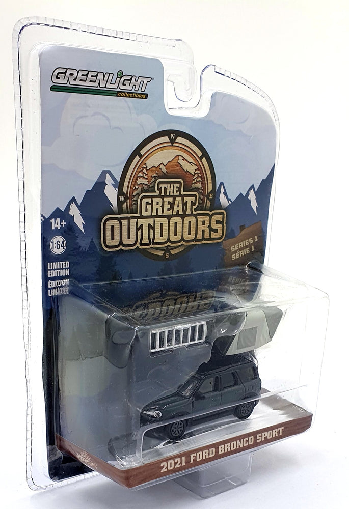 Greenlight 1/64 Scale 38010-F - 2021 Ford Bronco Sport - Black