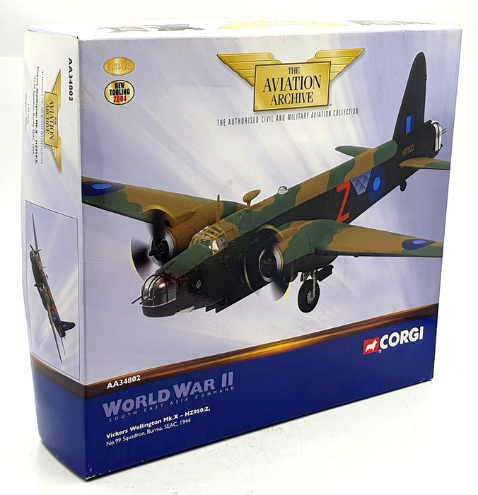 Corgi 1/72 Scale Diecast AA34802 Vickers Wellington MkX 99 Sqn Burma SEAC 1944