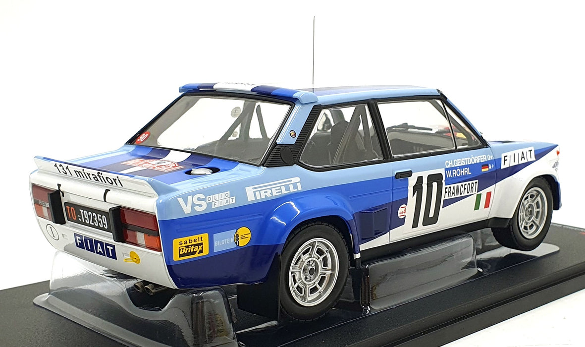 Werk83 1/18 Scale Diecast  W1806001 - Fiat 131 Abarth #10 1st MC Rally 1980