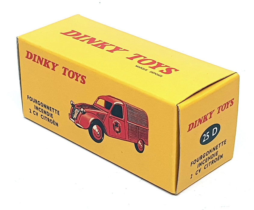 Atlas Editions Dinky Toys 25D - Citroen 2cv Fourgonnette Incendie Van - Red
