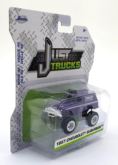 Jada Just Trucks 1/64 Scale 14020 - 1957 Chevrolet Suburban - Purple