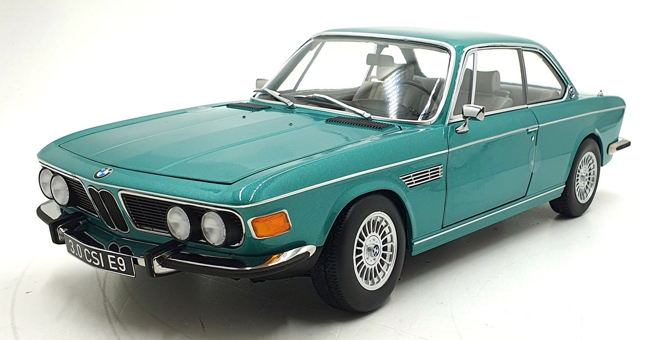 KK Scale 1/12 Scale KKDC120191A - 1971 BMW 3.0 CSi (E9) - Met. Turquoise