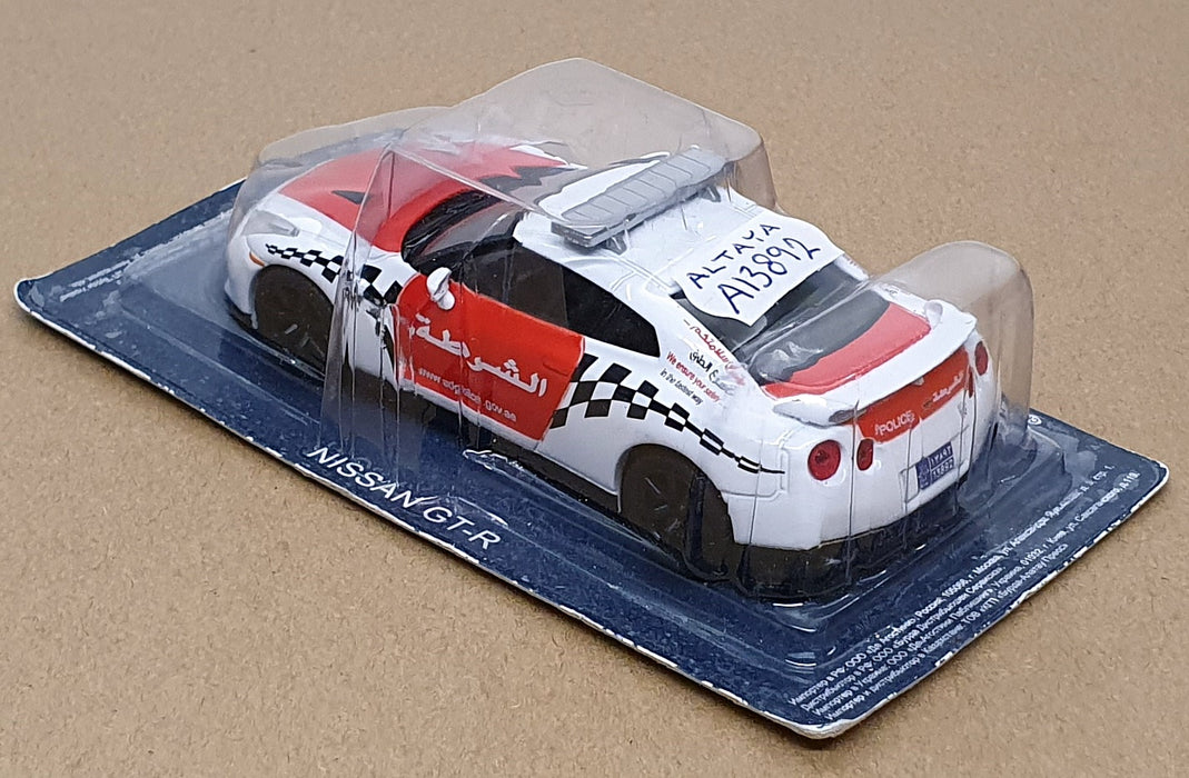 Altaya 1/43 Scale A13892 - Nissan GT-R Abu Dhabi Police Car - White/Red