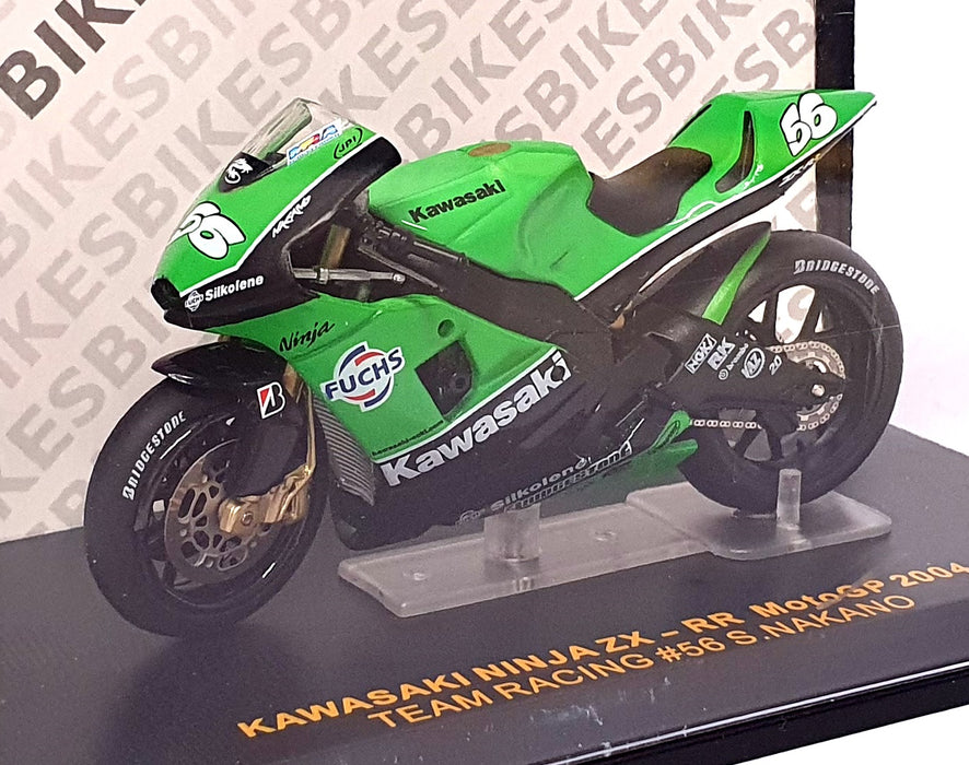 Ixo 1/24 Scale RAB082 - Kawasaki Ninja ZX RR MotoGP 2004 #56 Nakano