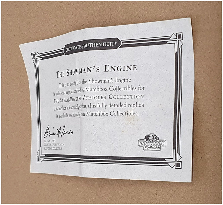 Matchbox 9.5cm Long Diecast YAS05-M Fowler Showmans Steam Engine Hoadley's Fair