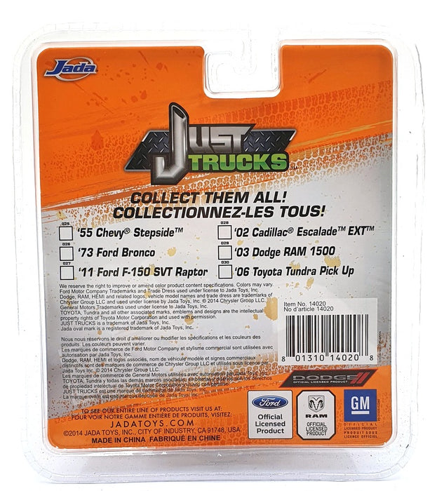 Jada Just Trucks 1/64 Scale 14020 - 1973 Ford Bronco - Khaki/Black