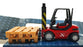 Cararama 1/43 Scale 210001A - Fork Lift with pallets - Red