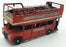 Kreatif Kraft Tin Plate Metal 84088 - Open Top London Bus Ornament - Red