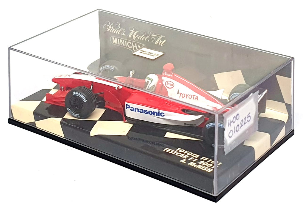 Minichamps 1/43 Scale 400 010225 - F1 Toyota TF101 Testcar 2001 A. McNish - Red