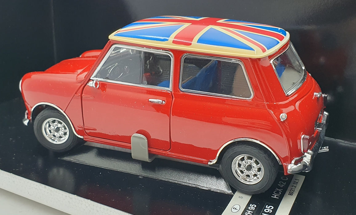 Solido 1/18 Scale Diecast 8322 - Mini Cooper S - Red/Union Jack Roof