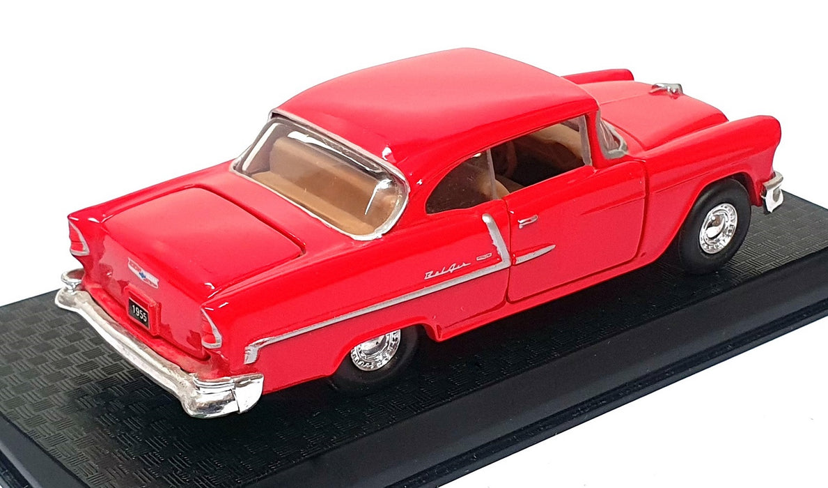 Road Champions 1/43 Scale Diecast 68600 - 1955 Chevrolet Bel Air - Red