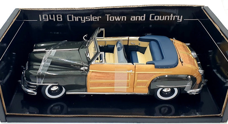 Sun Star 1/18 Scale Diecast 6141 - 1948 Chrysler Town & Country - Gunmetal Grey