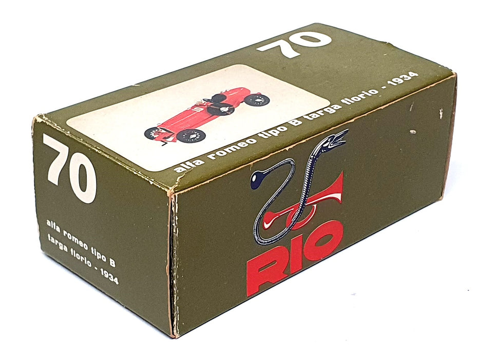Rio Models 1/43 Scale No. 70 - Alfa Romeo Tipo B #10 Targa Florio 1934 - Red