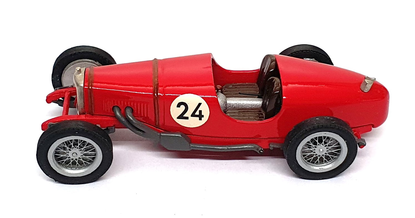 Milestone Miniatures 1/43 Scale MBC4 - Brooklands Riley 1930 #24 - Red