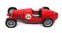 Milestone Miniatures 1/43 Scale MBC4 - Brooklands Riley 1930 #24 - Red