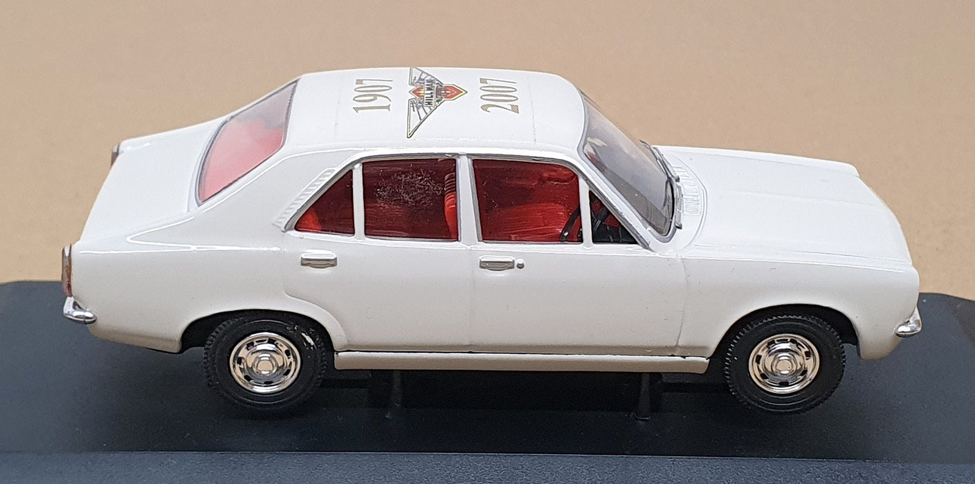 Vanguards 1/43 Scale VA10401 - Hillman Avenger 1907-2007 REWORKED - Polar White