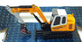 Cararama 1/43 Scale 210001C - Far East Construct Excavator Digger - Yellow
