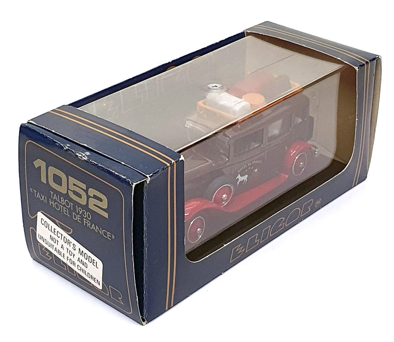 Eligor 1/43 Scale 1052 - 1930 Talbot Taxi Hotel De France - Brown/Red