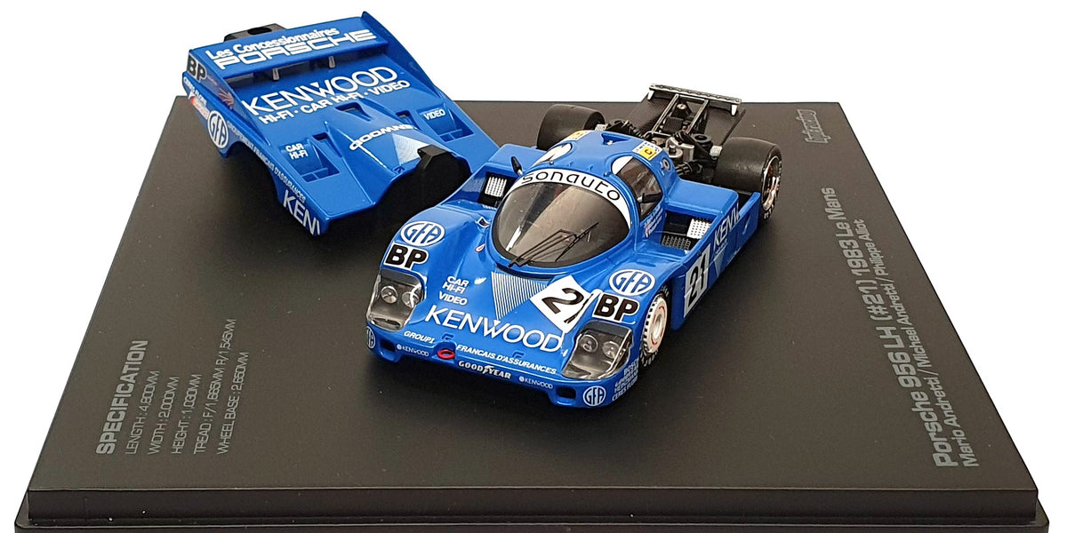 HPI Racing 1/43 Scale 941 - Porsche 956 LH #21 Le Mans 1983 - Blue