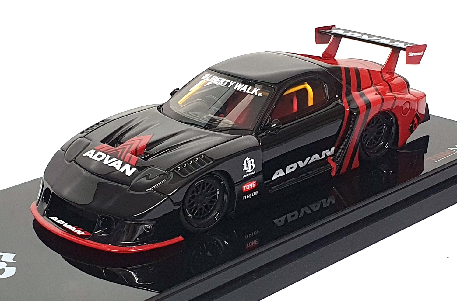 TSM 1/43 Scale TSMV0026 - Mazda RX-7 LB Super Silhouette Advan - Black ...