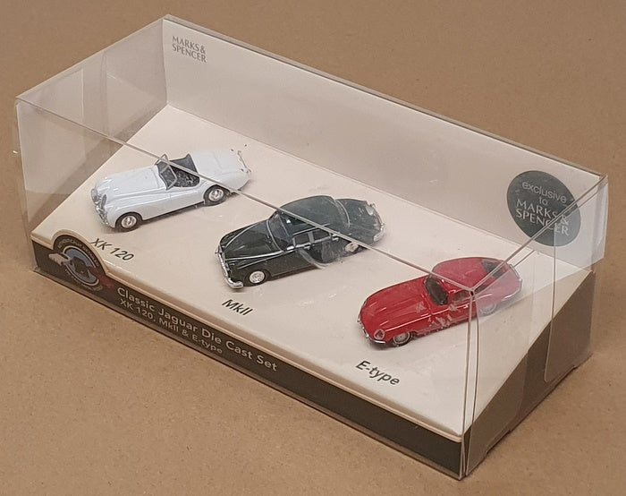 Marks & Spencer T09/7550/2646 - Classic Jaguar Diecast Set XK120 MKII E-Type