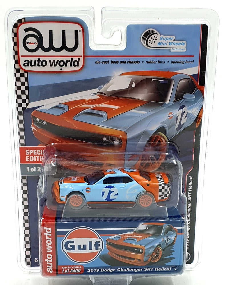 Auto World 1/64 Scale CP7941 - 2019 Dodge Challenger SRT Hellcat #72