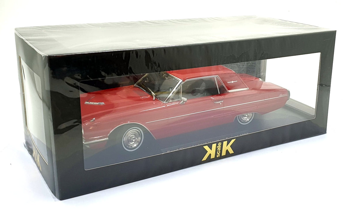 KK Scale 1/18 Scale KKDC181343 - 1966 Ford Thunderbird Hardtop Coupe - Red