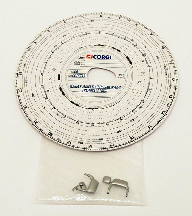 Corgi 1/50 Scale Model CC13713 Scania R Series Flatbed Trailer/Load - Prestons