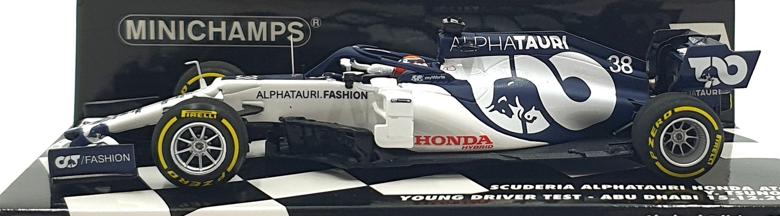 Minichamps 1/43 Scale 417 209938 - Honda AT01 #38 Test Abu Dhabi 2020