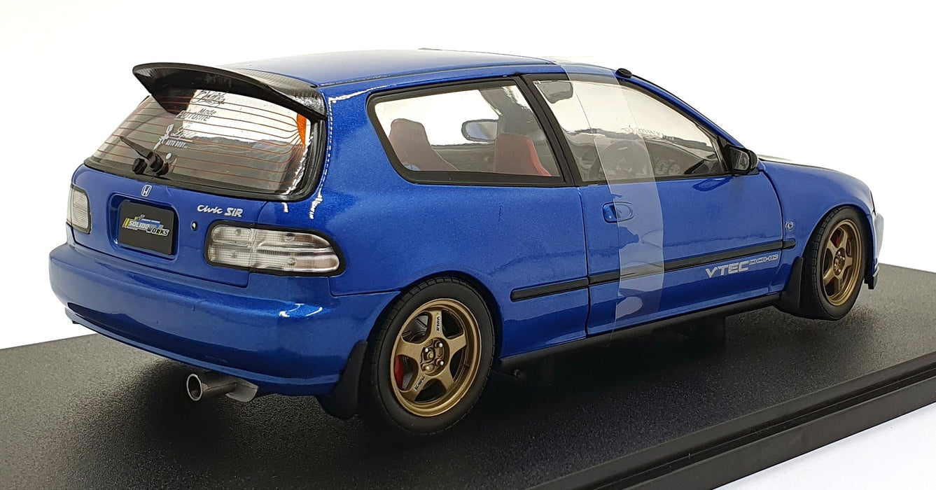 Solido 1/18 Scale Diecast S1810406 - 1991 Honda Civic (EG6) - Blue Pearl