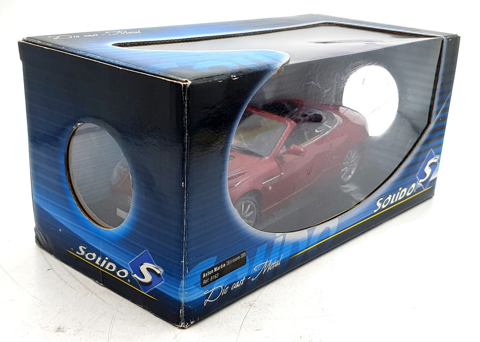 Solido 1/18 Scale Diecast 8163 - Aston Martin DB9 Volante 2005 - Red