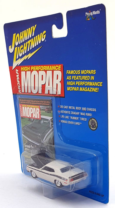 Johnny Lightning 1/64 Scale 291-07 HP MOPAR - 1970 Plymouth AAR Cuda - White
