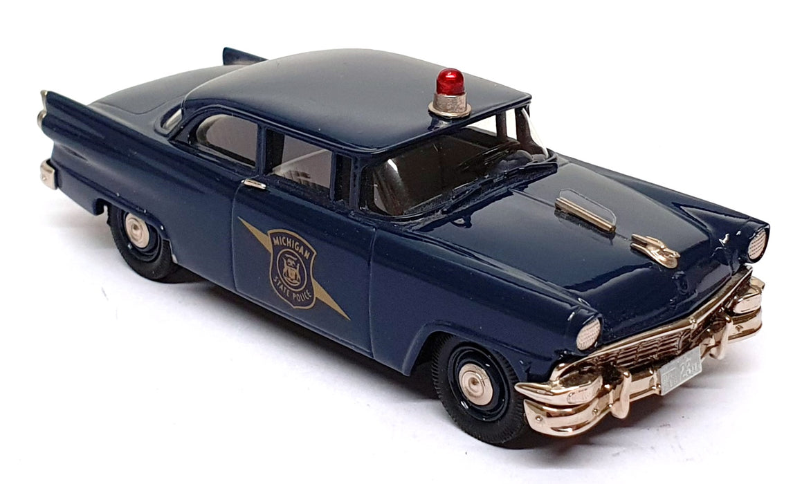 Brooklin 1/43 Scale BRK23AA 1956 Ford Mainline Michigan State Police - Dk. Blue 