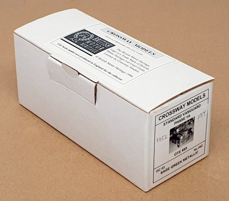 Crossway Models 1/43 Scale GC03 - Standard Vanguard Phase 1A - Met. Sage Green