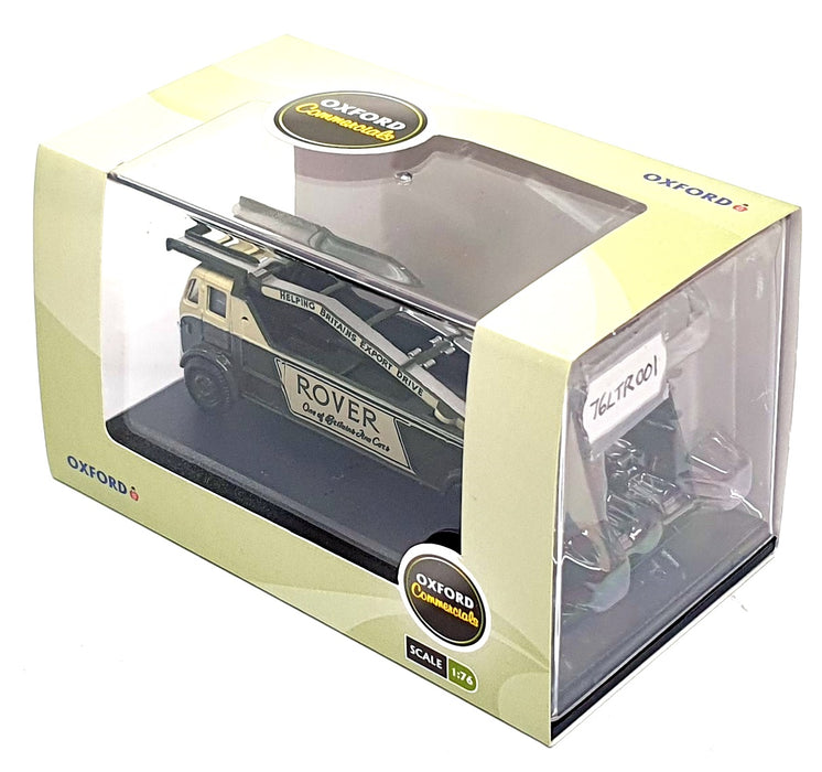 Oxford Diecast 1/76 Scale 76LTR001 - Rover Car Transporter Truck - Green/Cream