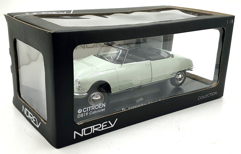 Norev 1/18 Scale Diecast 181562 - Citroen DS19 Cabriolet - Light Pale Green