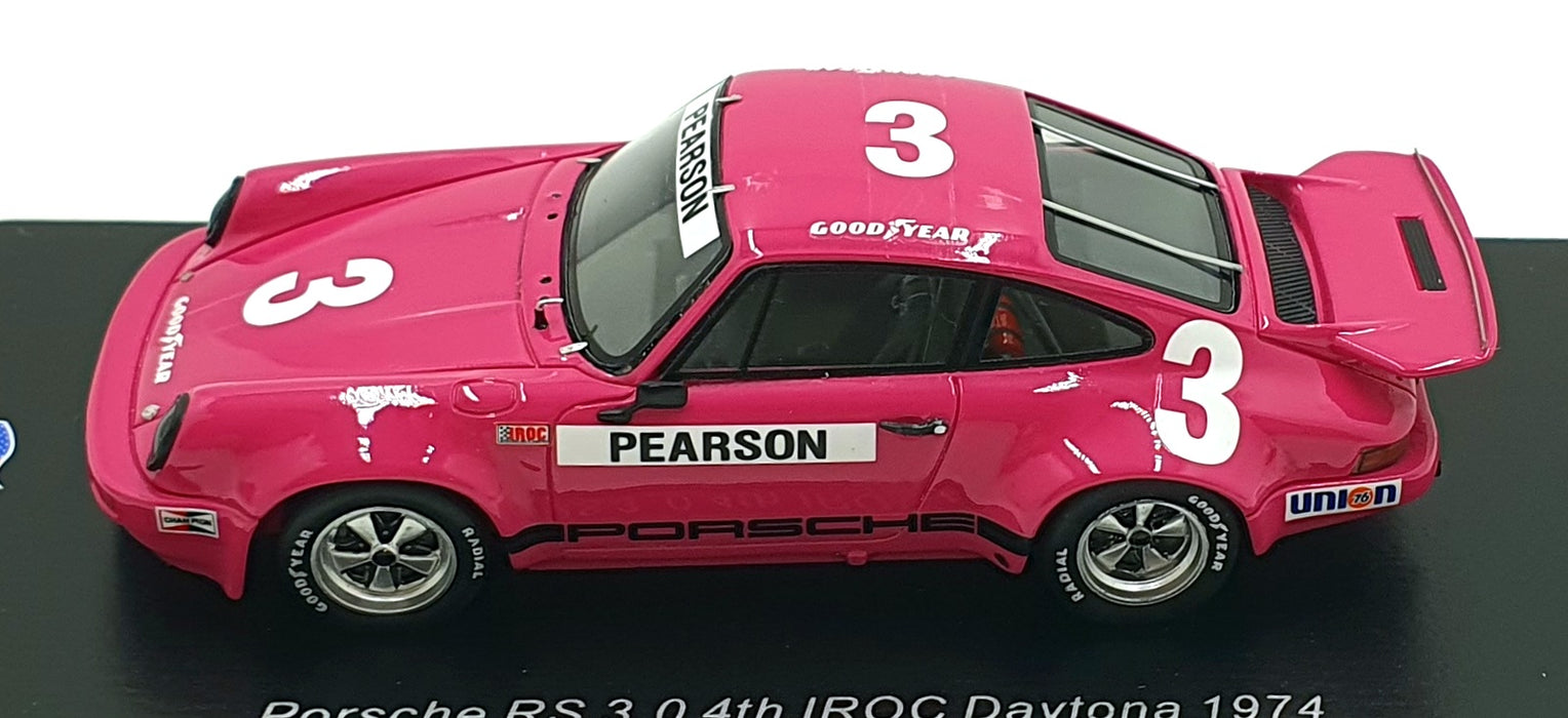 Spark 1/43 Scale US144 - Porsche RS 3.0 #5 4th IROC Daytona 1974