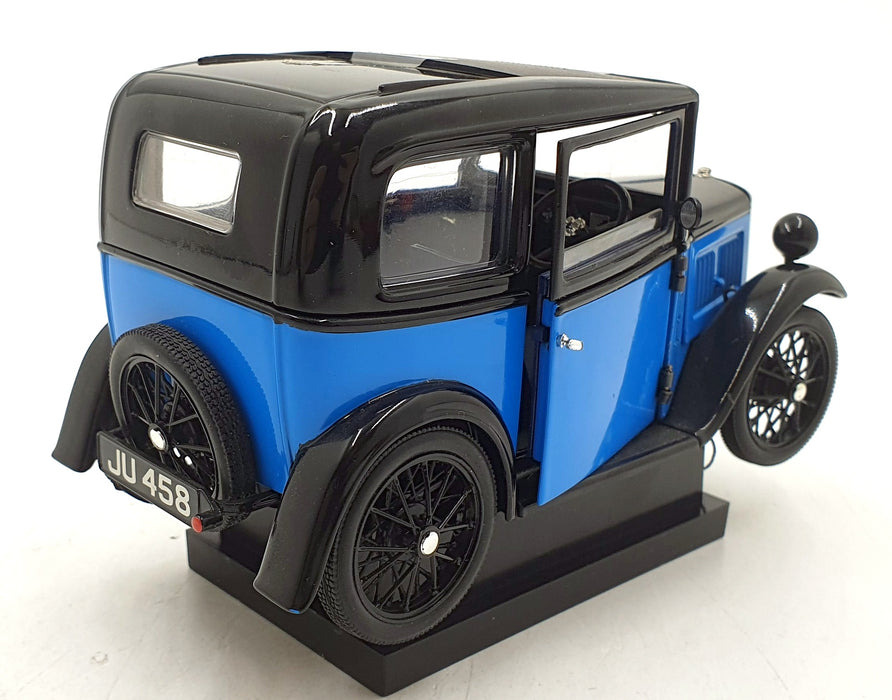 Ricko 1/18 Scale Diecast 32130 - 1932 Austin 7 Deluxe Saloon Blue/Black