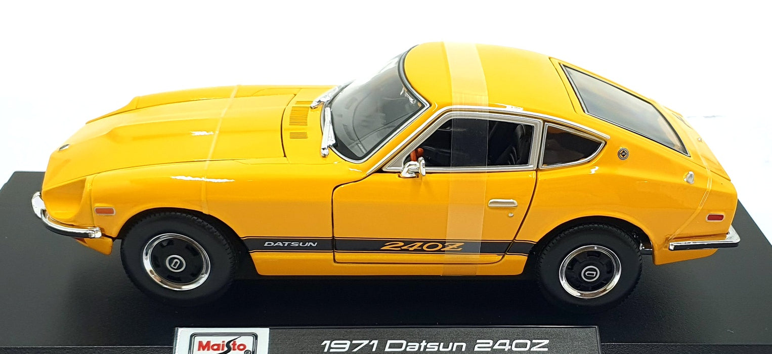 Maisto 1/18 Scale 46629 - 1971 Datsun 240Z - Yellow