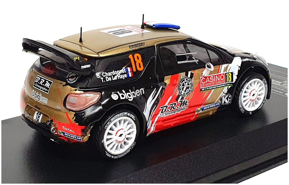 Ixo Diecast Club 1/43 Scale 13C11 - Citroen DS3 WRC #18 Monte Carlo 2015