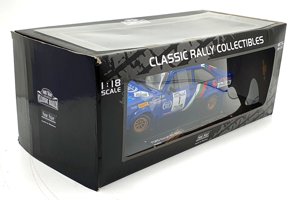 Sun Star 1/18 Scale 4492 Ford Escort RS1800 Latvala / Sairanen Lahti Rally 2010