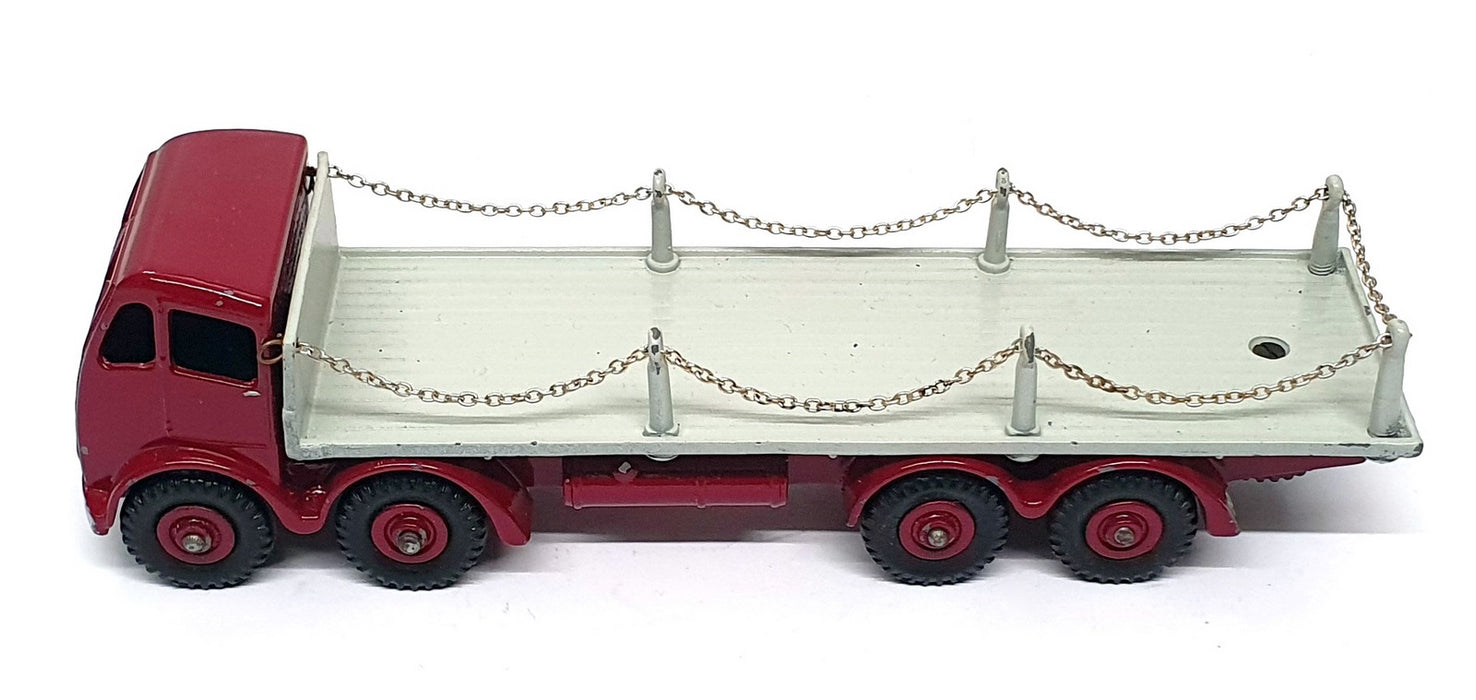 Dinky Supertoys 905 - Foden Flat Truck With Chains - Maroon/Grey