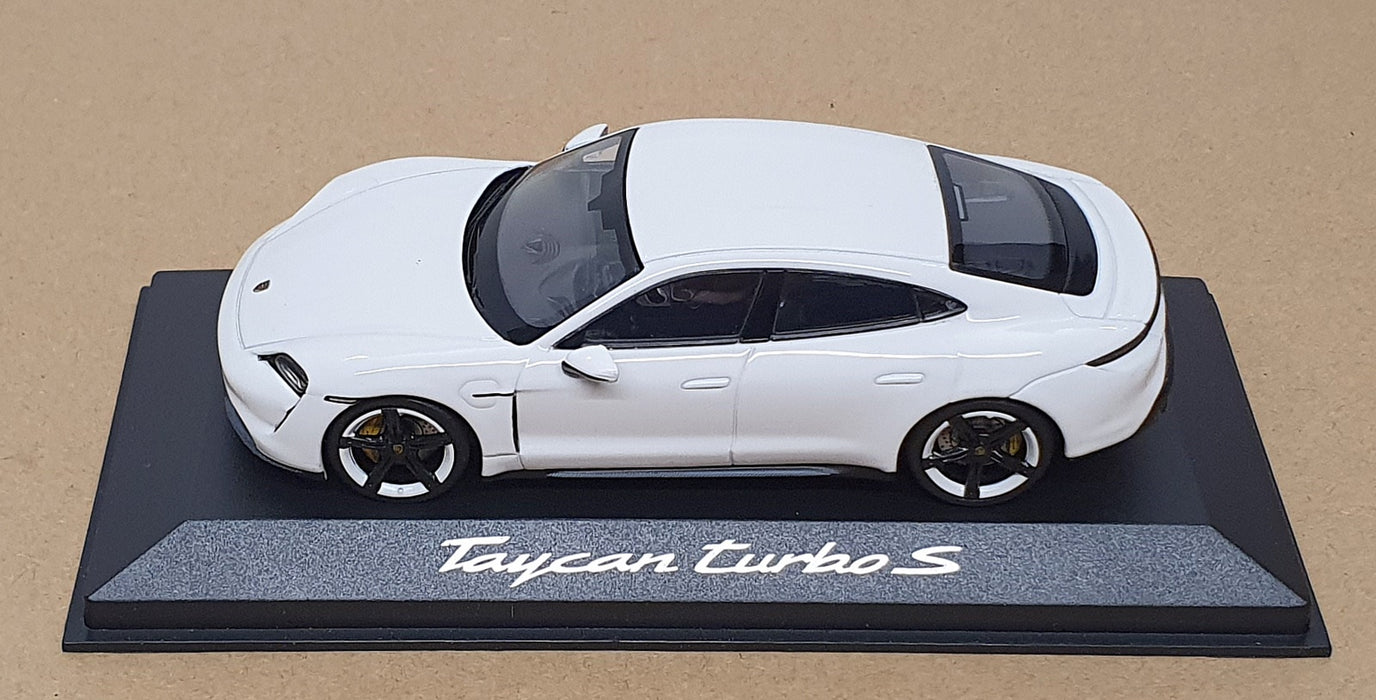 Minichamps 1/43 Scale WAP 020 780 0L - Porsche Taycan Turbo S - White