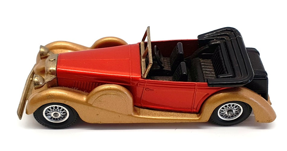 Matchbox Models of Yesteryear Y-11 - 1938 Lagonda D/Head Coupe - Met. Red/Gold